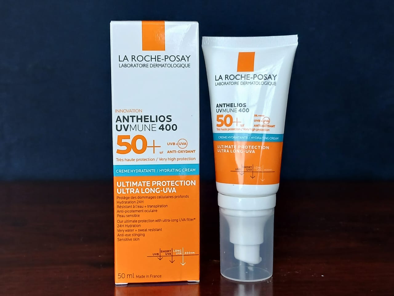 La Roche-Posay Anthelios UVMune 400 Hydrating Cream SPF50+ – Ultra-High UV Protection with Mexoryl 400 for Sensitive, Dry Skin