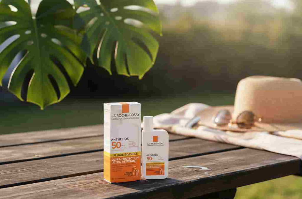La Roche-Posay Anthelios Invisible Fluid SPF50+ – Ultra-Light, High UV Protection Sunscreen for Sensitive Skin with Mexoplex & Antioxidants