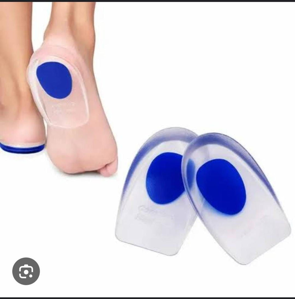 1 Pair Helicope Heel Pad Ankle Pain Heel Spur Shoe Support Pad Silicone Heel Paid