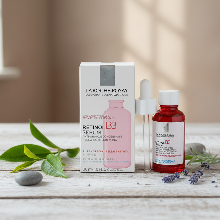 La Roche-Posay Retinol B3 Serum – Anti-Aging Renewal Serum with Pure Retinol, Niacinamide & Hydration for Sensitive Skin
