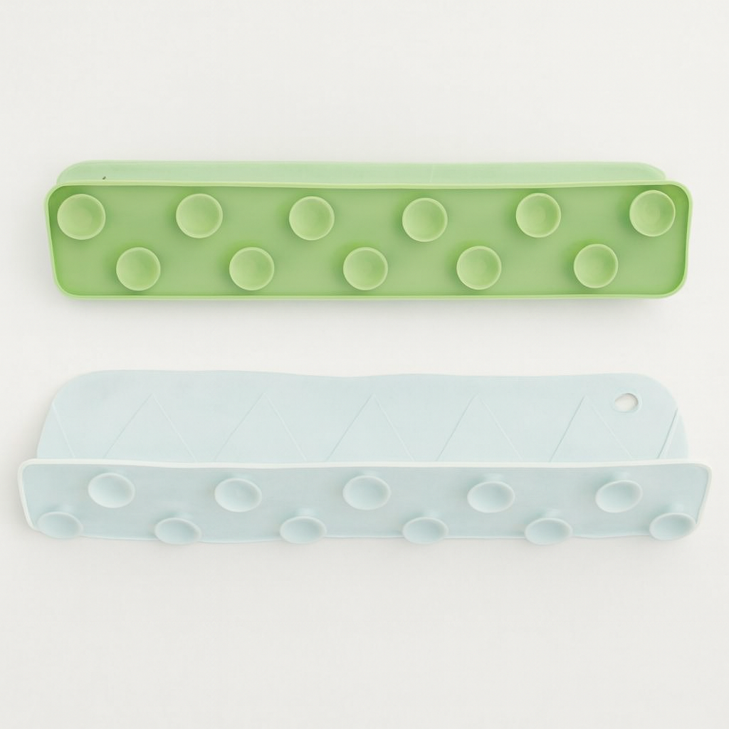 Silicone Sink Splash Guard With Suction For Kitchen And Bathroom – Flexible Water Splash Stopper For Faucets, Countertops And Daily Cleaning Protection (Random Color)