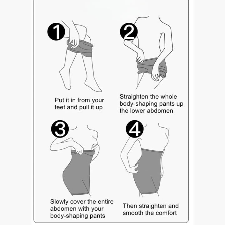 Lower Half Body Shaper Seamless High Waist Slimming Tummy Control Shapewear For Women (XXL Black)