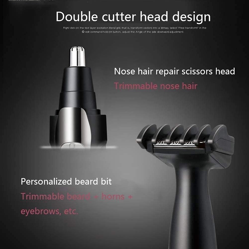 Ear Nose Hair Trimmer for Men Women USB Rechargeable Electric Facial Hair Trimmer with Dual-Edge Stainless Steel Blades