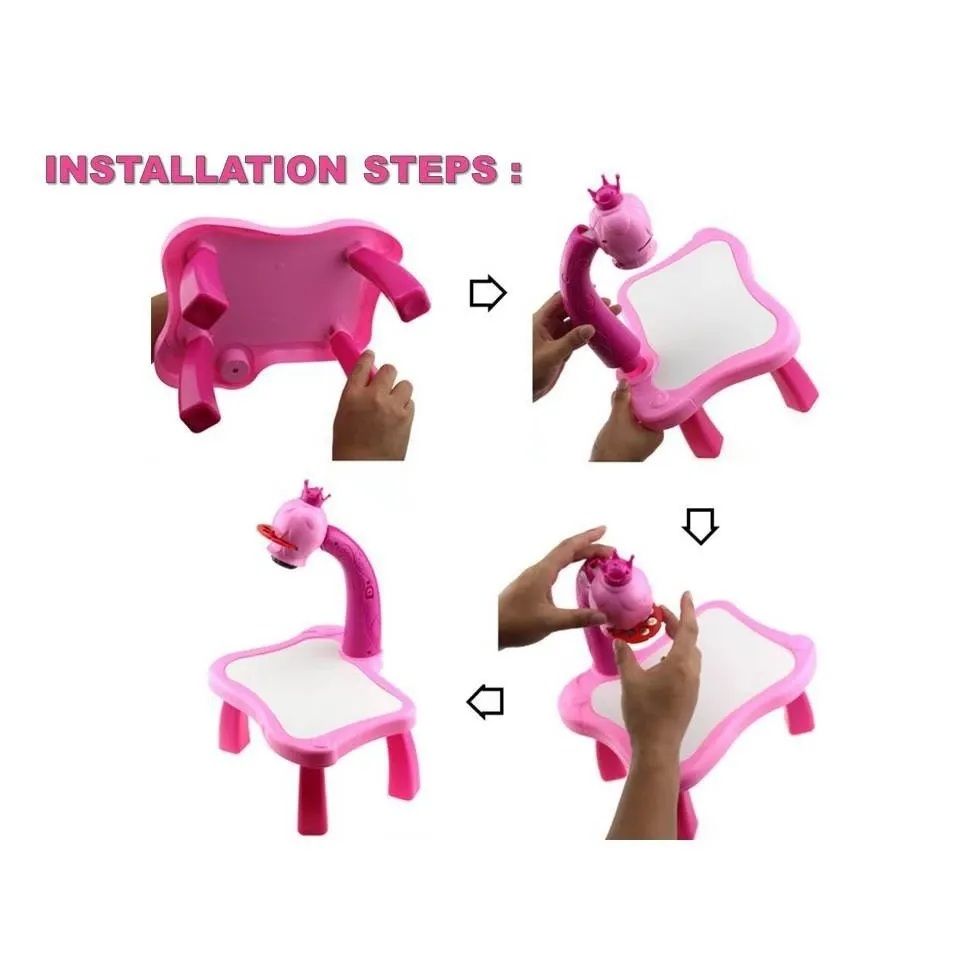 Kids Drawing Projector, Trace and Draw Projector Toy Drawing Board Tracing Desk Learn to Draw Sketch Machine Art Tracing Projector