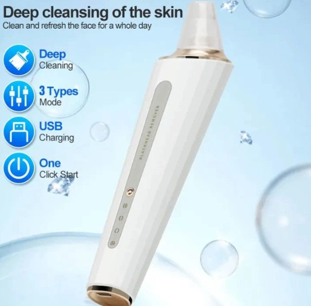 Slim Blackhead Rechargeable Suction Device Kit Pore Cleaner